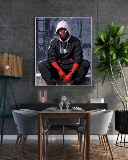 Premium Spider-Man Wall Art – Aesthetic 3D Frame for Home & Office Decor | Marvel Superhero Collectible