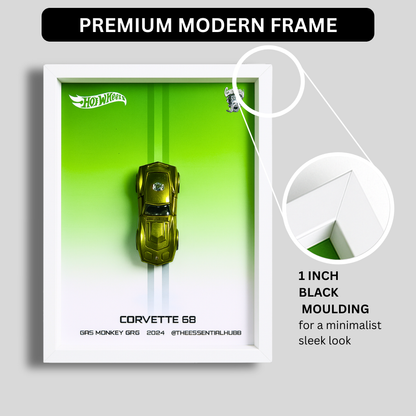 68 Corvette - Gas Monkey Garage Hot Wheels 3D Car Frame