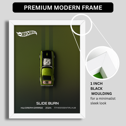 Slide-Burn 2025 Hot Wheels 3D Car Frame – Custom Racer