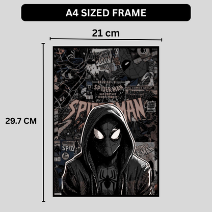Premium Spider-Man Wall Art – Aesthetic 3D Frame for Home & Office Decor | Marvel Superhero Collectible