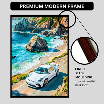 Porsche Framed Car Wall Art – Premium Automotive Decor for Car Enthusiasts