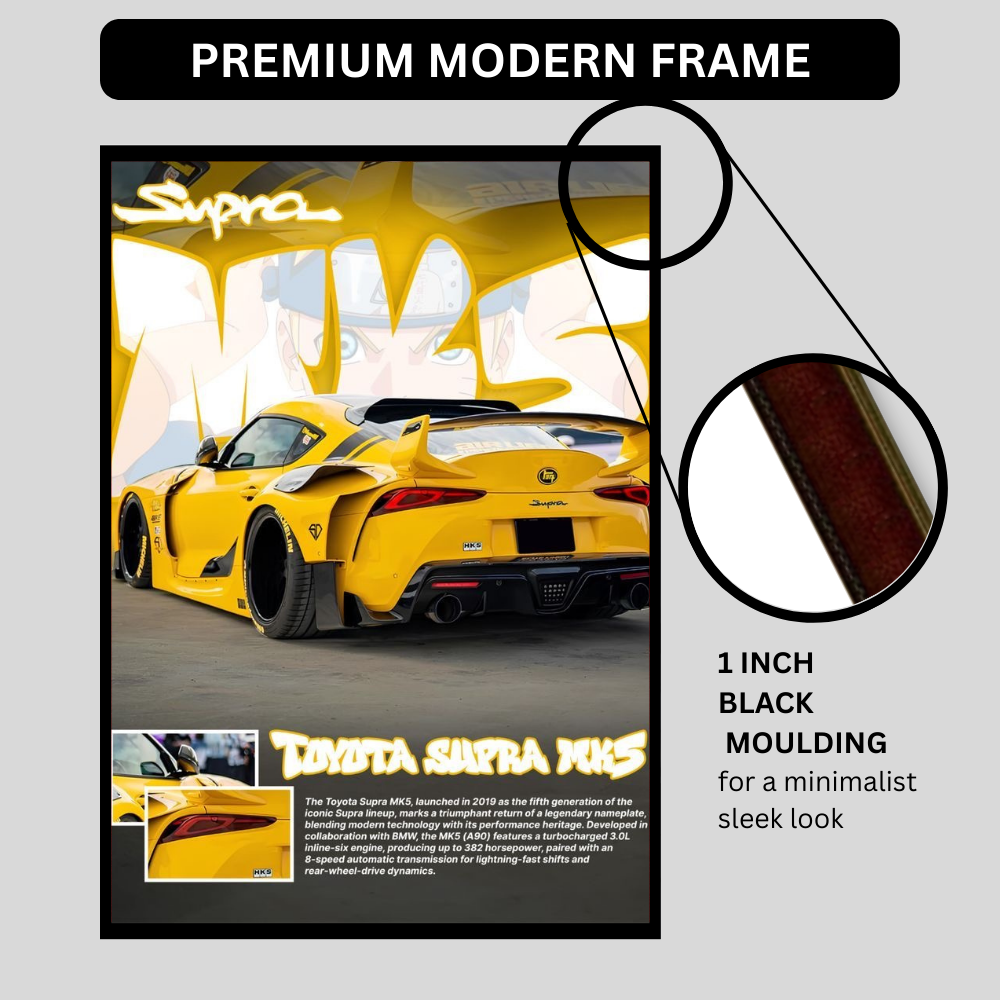 TOYOTA SUPRA MK5 Car Wall Art – Premium Automotive Decor for Car Enthusiasts