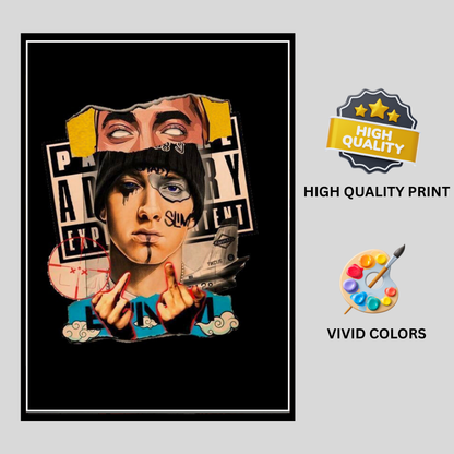 Rebel Silence – Luxury Contemporary Wall Art | Premium 2D Framed HD Glossy Print | Bold Statement Décor