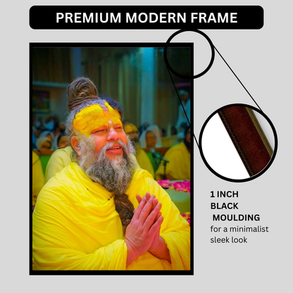 Prem@n@nd Maharaj Ji Spiritual Wall Photo Frame | HD Glossy 2D Frame | Divine Guru Portrait for Home, Temple & Meditation Room | Premium Devotional Wall Décor