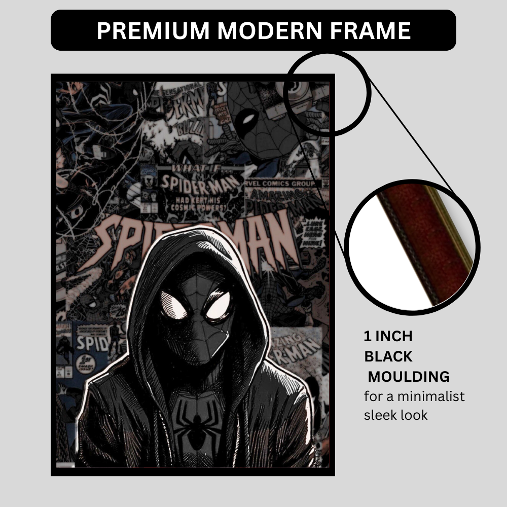 Premium Spider-Man Wall Art – Aesthetic 3D Frame for Home & Office Decor | Marvel Superhero Collectible