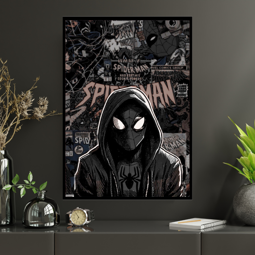 Premium Spider-Man Wall Art – Aesthetic 3D Frame for Home & Office Decor | Marvel Superhero Collectible