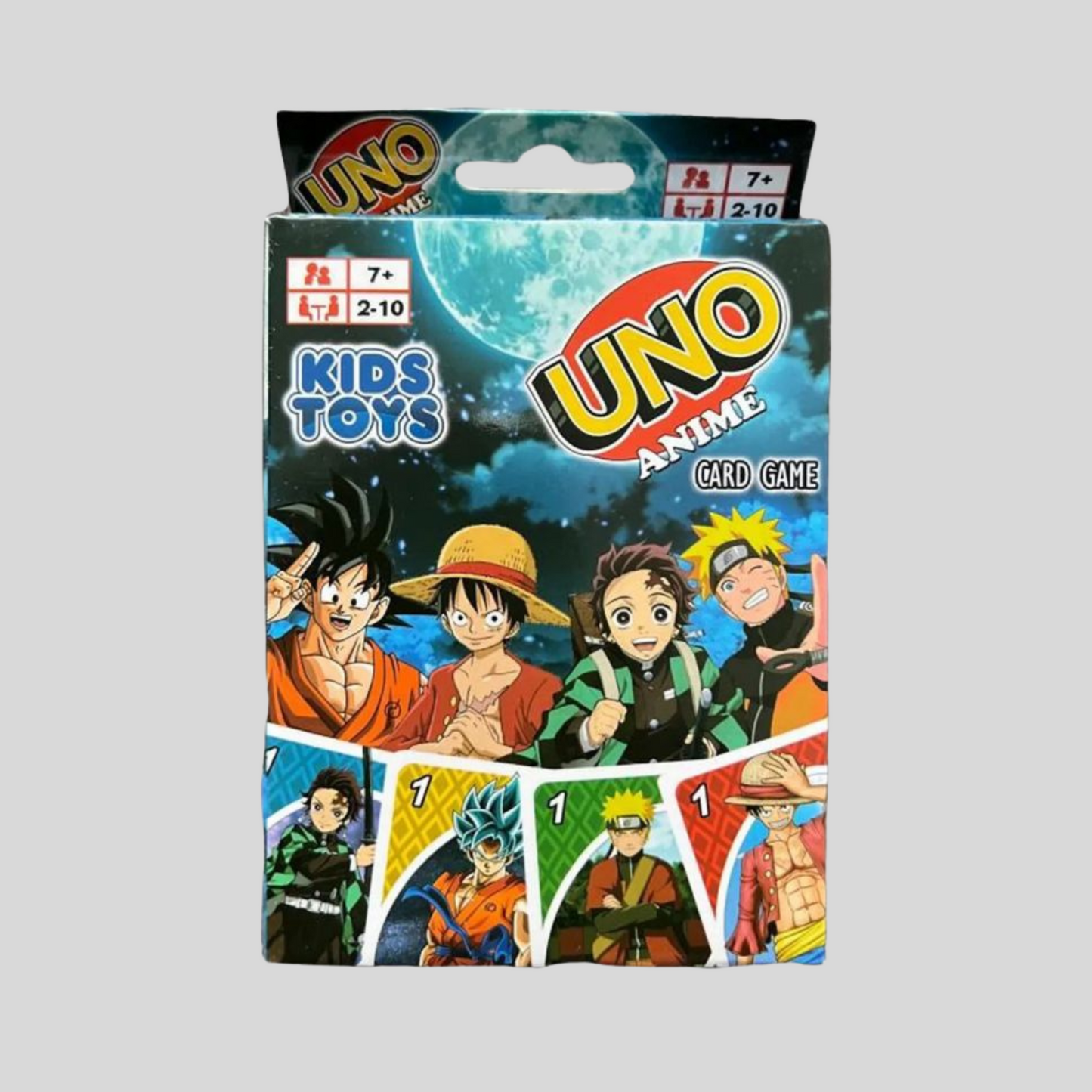 Anime UNO Cards – Themed UNO Deck with Popular Anime Characters For Kids, Teens & Anime Lovers