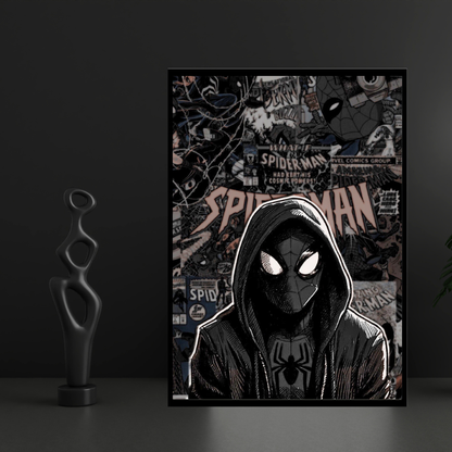 Premium Spider-Man Wall Art – Aesthetic 3D Frame for Home & Office Decor | Marvel Superhero Collectible