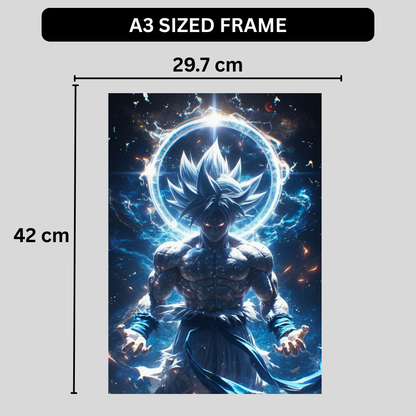 Ultra Instinct Goku Poster | Dragon Ball Super Anime Wall Art | Premium Glossy Anime Poster for Bedroom, Gaming Room & Office