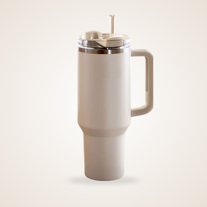 Premium 40oz Stanley Style Tumbler with Handle & Straw