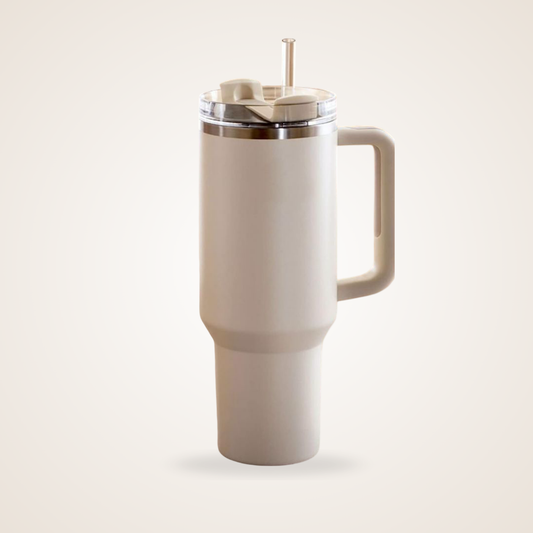 Premium 40oz Stanley Style Tumbler with Handle & Straw