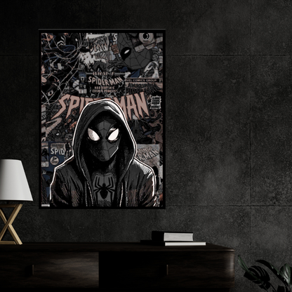 Premium Spider-Man Wall Art – Aesthetic 3D Frame for Home & Office Decor | Marvel Superhero Collectible