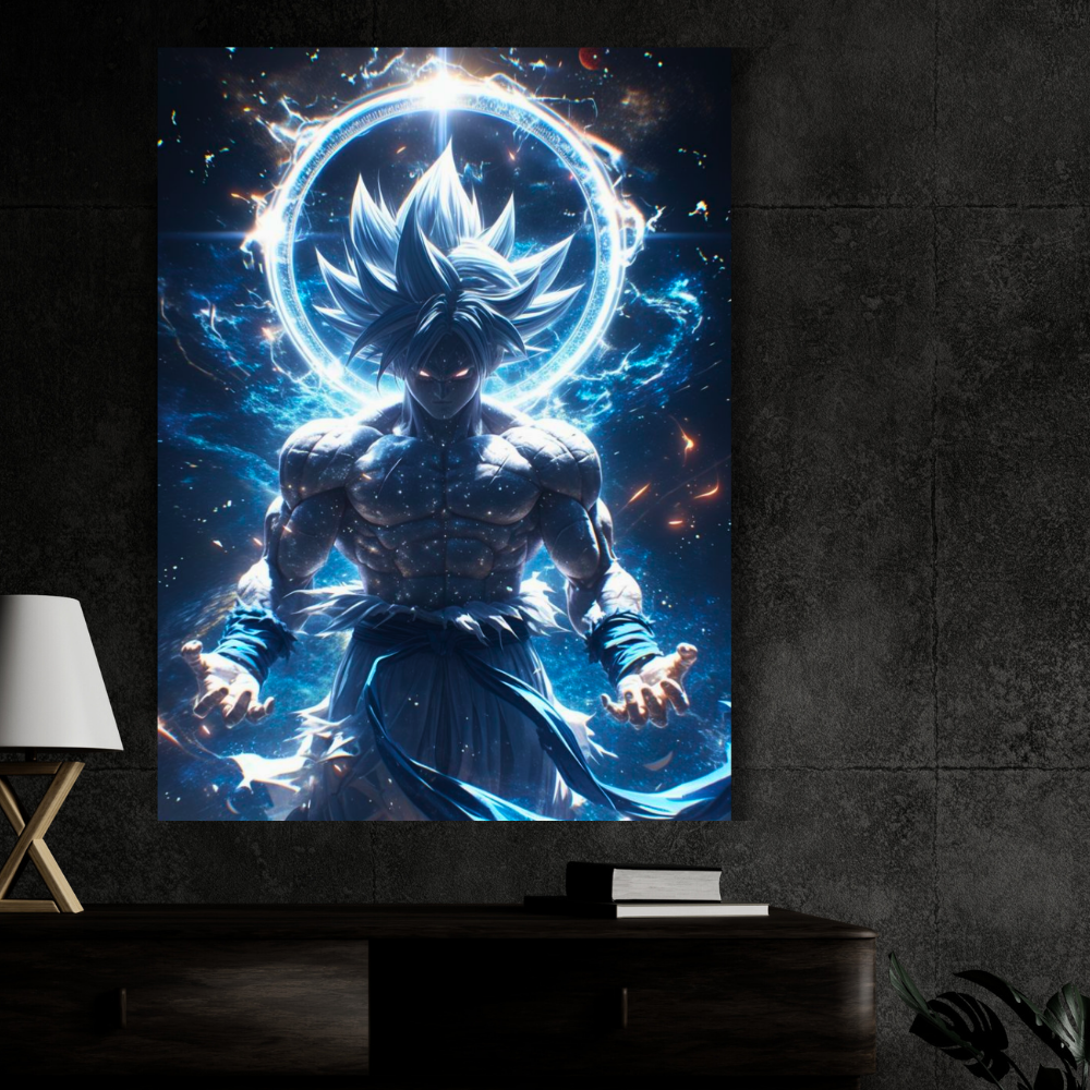 Ultra Instinct Goku Poster | Dragon Ball Super Anime Wall Art | Premium Glossy Anime Poster for Bedroom, Gaming Room & Office
