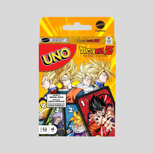 UNO Dragon Ball Z Edition – Anime-Themed Card Game with Goku & Vegeta.
