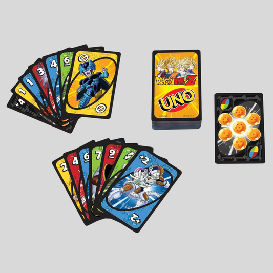 UNO Dragon Ball Z Edition – Anime-Themed Card Game with Goku & Vegeta.