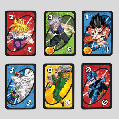 UNO Dragon Ball Z Edition – Anime-Themed Card Game with Goku & Vegeta.