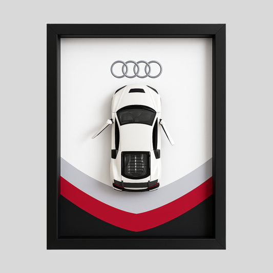 Audi R8 3D Supercar Wall Art – Diecast Car 1:43 Model