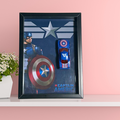 Captain America Diecast Car Frame – Marvel | Limited Edition Display