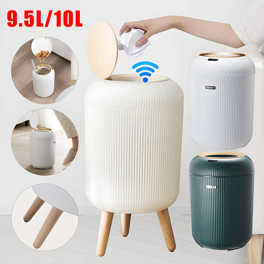 Smart Sensor Trash Can with Lid – Modern Touchless Dustbin for Bathroom & Kitchen ( 12L)