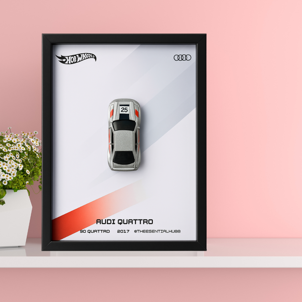 Audi 90 Quattro Hot Wheels 3D Car Frame