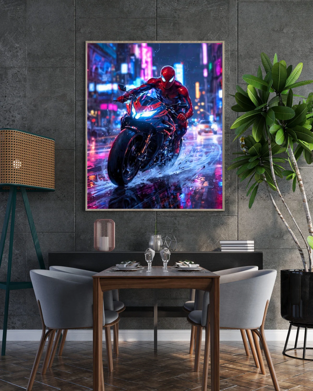 Premium Spider-Man Wall Art – Aesthetic 3D Frame for Home & Office Decor | Marvel Superhero Collectible