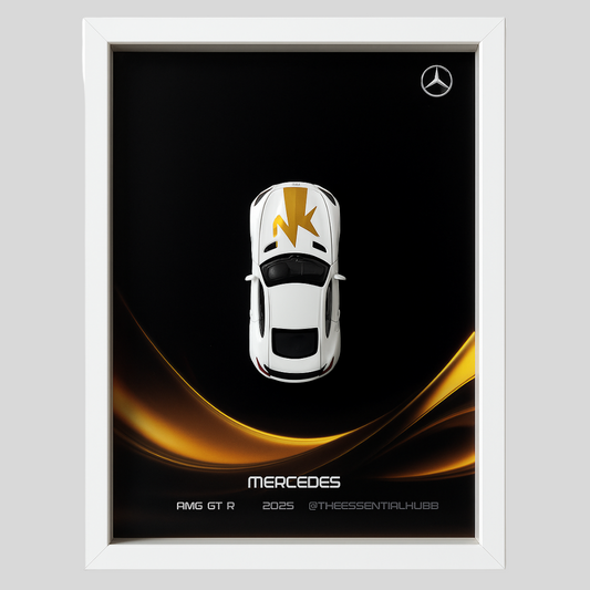 Mercedes AMG GTR 1 : 64 3D Car Frame