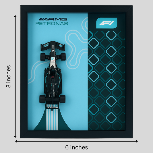 Bburagos AMG Petronas F1 Diecast Car Frame 1:43  – 3D Wall Art