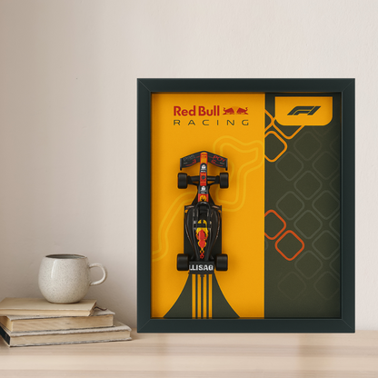 Bburagos Red Bull Racing Oracle F1 Diecast Car Frame 1:43  – 3D Wall Art