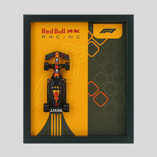 Bburagos Red Bull Racing Oracle F1 Diecast Car Frame 1:43  – 3D Wall Art