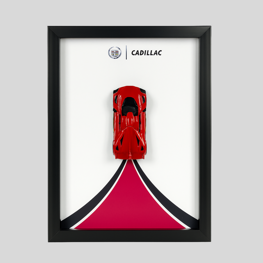 Hot Wheels Cadillac Project GTP Diecast Car Frame 1:64  – 3D Wall Art