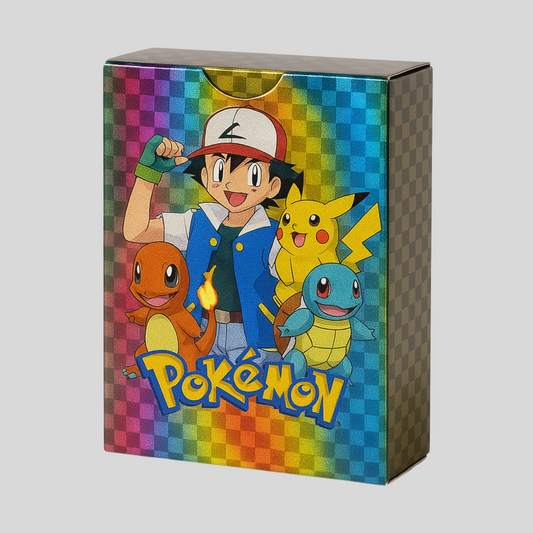 Premium Pokémon Rainbow Foil Card Set – 55 Cards Collector's Edition for Kids & Fans
