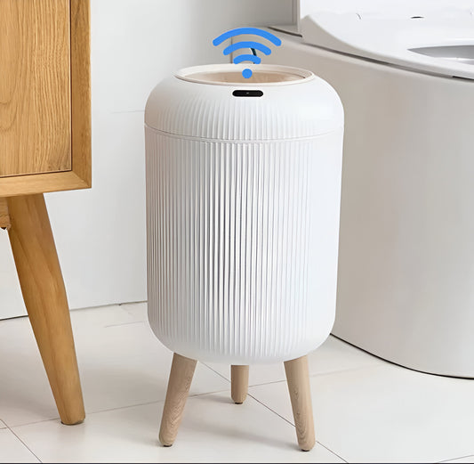 Smart Sensor Trash Can with Lid – Modern Touchless Dustbin for Bathroom & Kitchen ( 12L)