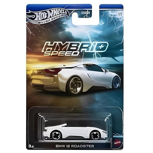 Hot Wheels Silver Series Hybrid Speed BMW i8 Roadster Diecast Model Car 1:64 Scale – Premium Collectible Edition