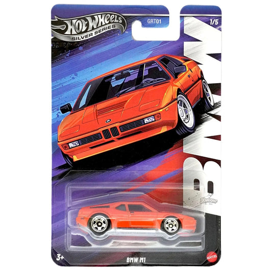 Hot Wheels Silver Series BMW M1 Diecast Model Car 1:64 Scale – Premium Collectible Edition