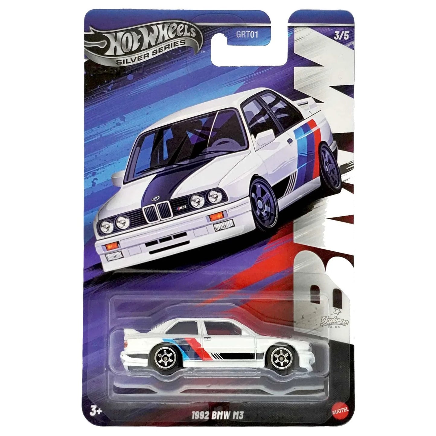 Hot Wheels Silver Series BMW M3 Diecast Model Car 1:64 Scale – Premium Collectible Edition