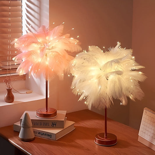 Feather Style Table Lamp