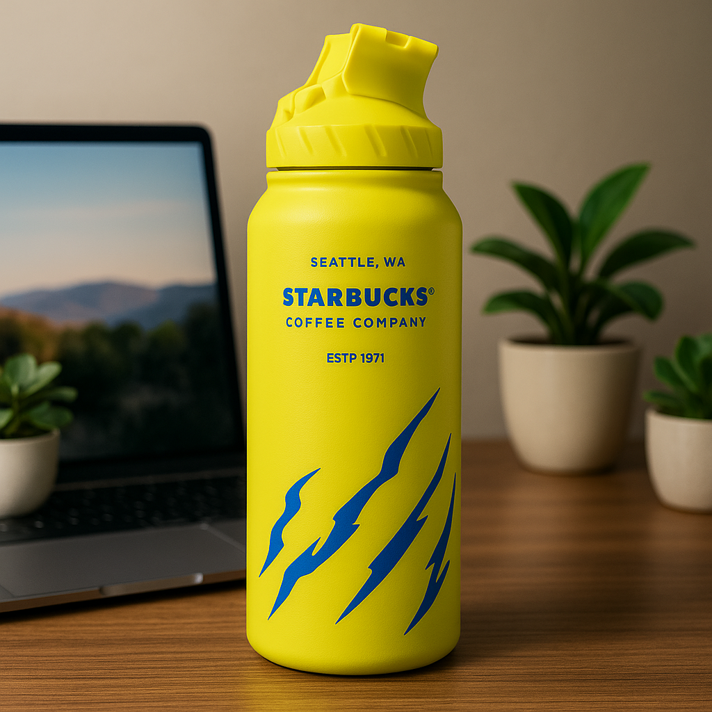 Starbucks Water Bottle – Limited Edition Stainless Steel Flask | Leakproof, Reusable & Stylish for Travel, Gym & Office