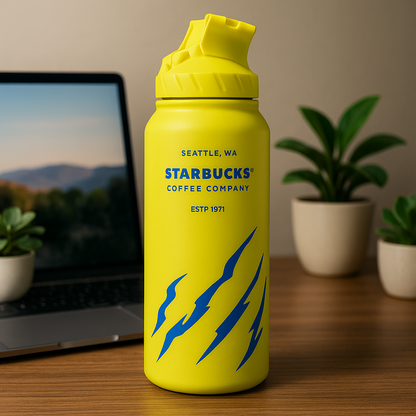 Starbucks Water Bottle – Limited Edition Stainless Steel Flask | Leakproof, Reusable & Stylish for Travel, Gym & Office
