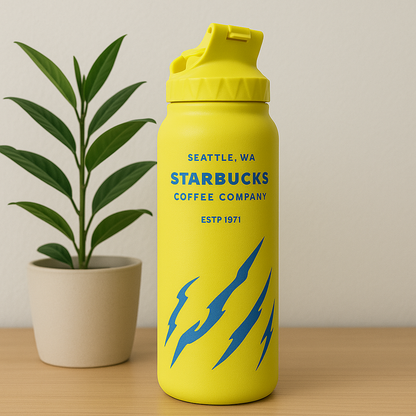 Starbucks Water Bottle – Limited Edition Stainless Steel Flask | Leakproof, Reusable & Stylish for Travel, Gym & Office