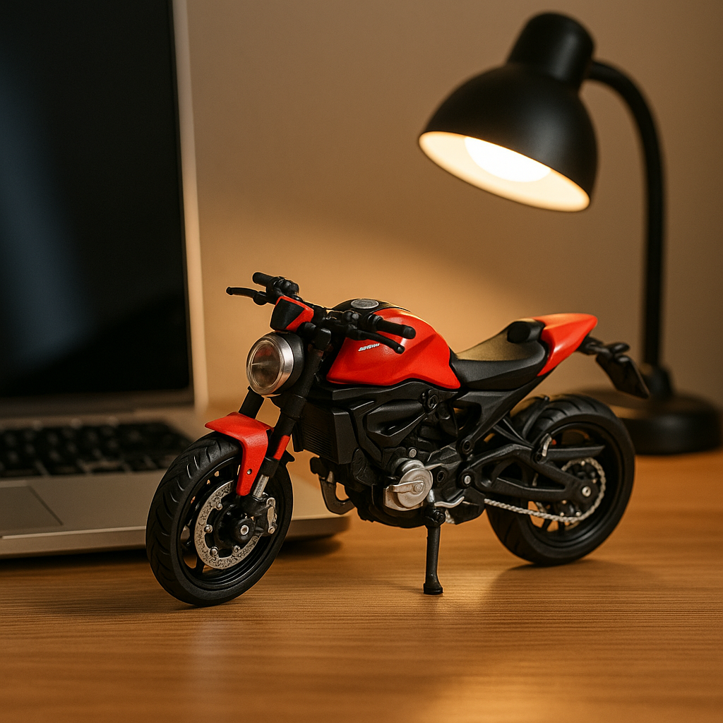 Maisto Ducati Monster 1:18 Scale Diecast Bike Model – Premium Naked Superbike Collectible | Metal Toy Motorcycle for Display, Gifting & Collectors (Red/Black)