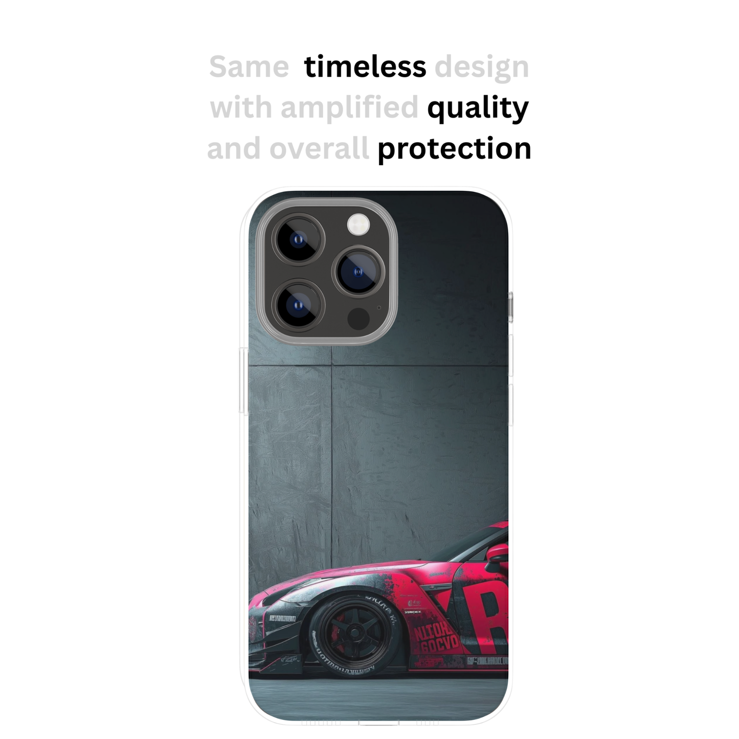Premium Metal Mobile Back Cover – Nissan GT-R Motorsport Inspired Design | High-Gloss Finish | Slim Easy Fit | Scratch & Impact Resistant Luxury Case
