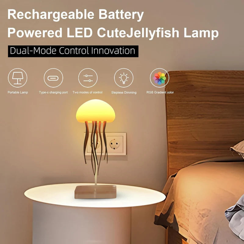 LED Cute Jellyfish Night Light