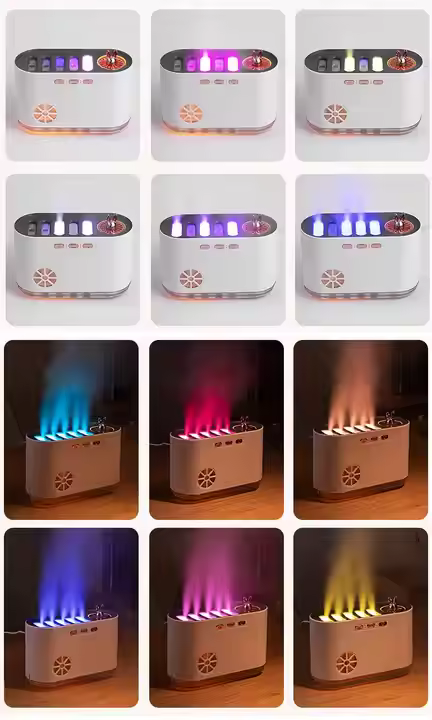 Essential Oil Diffuser – RGB Color-Changing Aromatherapy Humidifier with Music Sync & Auto Shut-Off for Large Room, Home, Office, Shop, Gym