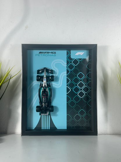 Bburagos AMG Petronas F1 Diecast Car Frame 1:43  – 3D Wall Art