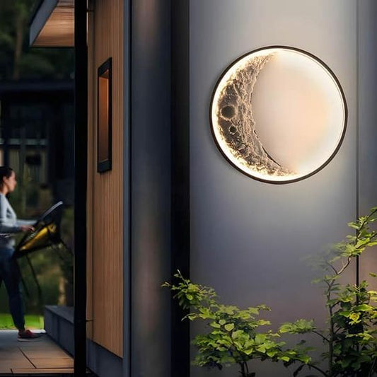Wall Mounted Half Moon Light Modern Style LED Wall Lamp