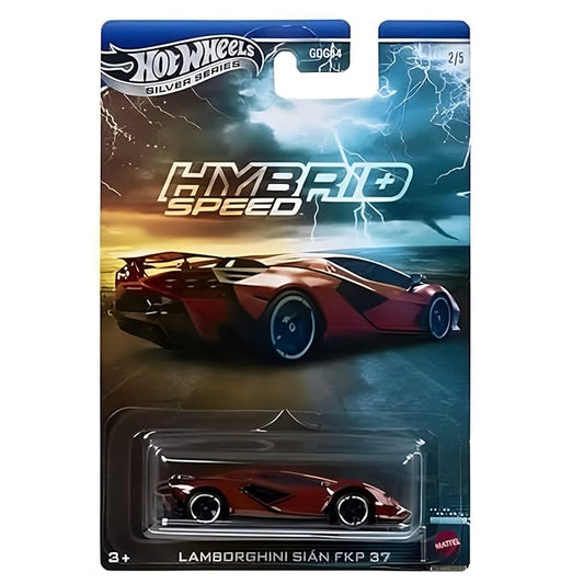 Hot Wheels Silver Series Hybrid Speed Lamborghini Sian FKP 37 Diecast Model Car 1:64 Scale – Premium Collectible Edition