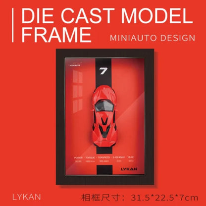 Lykan Hypersport Diecast Car Frame 1:32  – 3D Wall Art