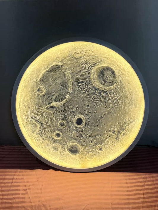 Wall Mounted Full Moon Light Modern Style LED Wall Lamp