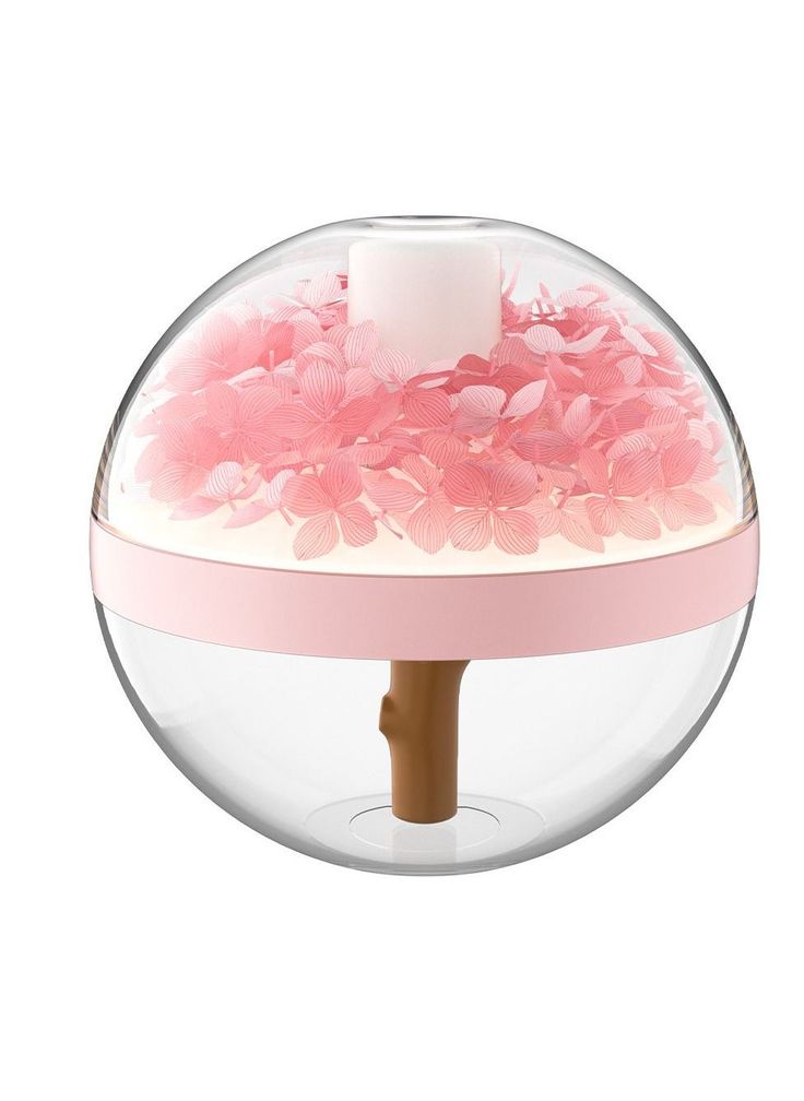 Flower Humidifier – Cute USB Cool Mist Humidifier with LED Night Light for Bedroom