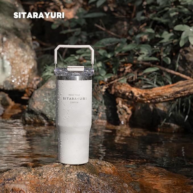 Sitarayuri Insulated Travel Tumbler with Handle 30 oz